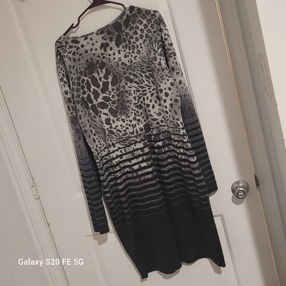 Black and Grey sweater dress